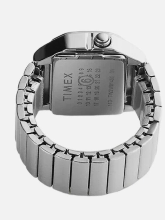 Timex X MM6 20mm Steel Ring Watch S/M TW2W81300X6 SILVER Maison Margiela T80